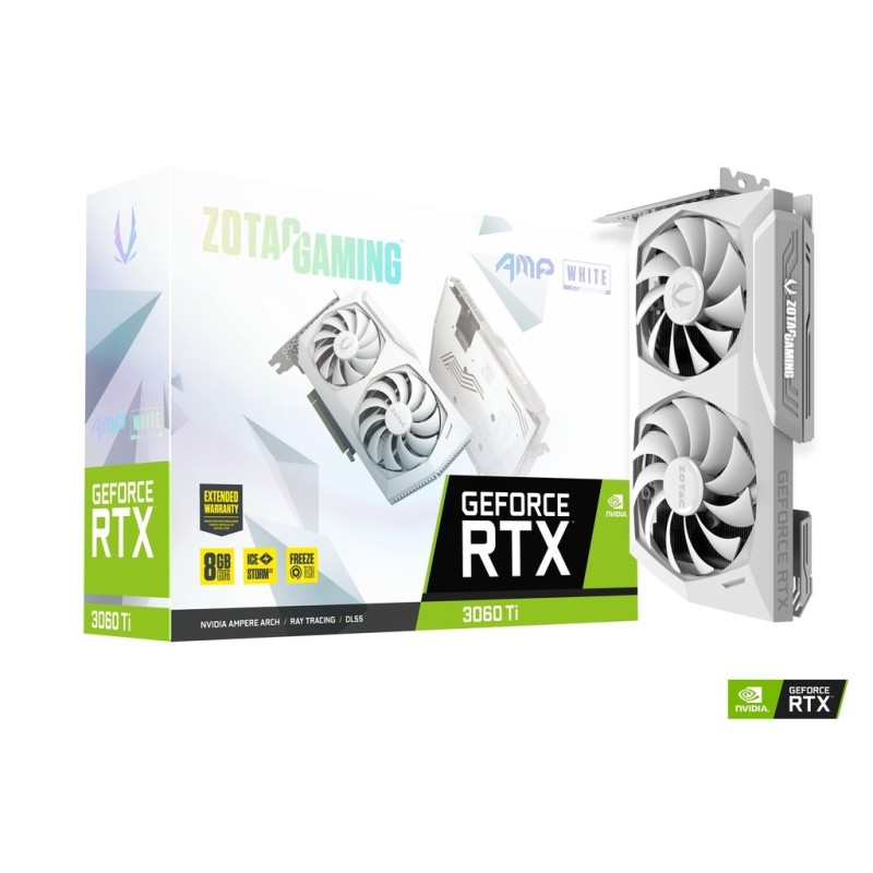 Zotac RTX 3060 Ti Amp White Edition LHR 8Go