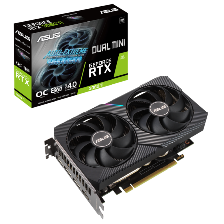 Asus RTX 3060 Ti Dual Mini OC V2 LHR 8Go